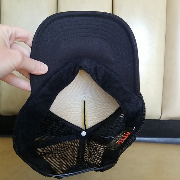 Vtg Playboy Bunny Logo Snapback Trucker Hat Mesh Bunny Label Otto… - Picture 7 of 12